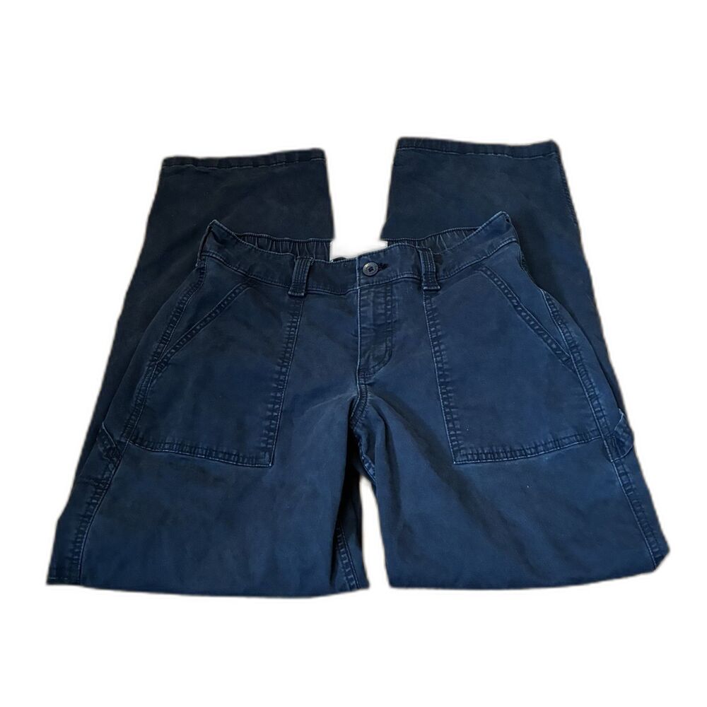 Hollister Low Rise Tapered Baggy Jeans Blue Denim Y2K Relaxed Fit 4 Uniform